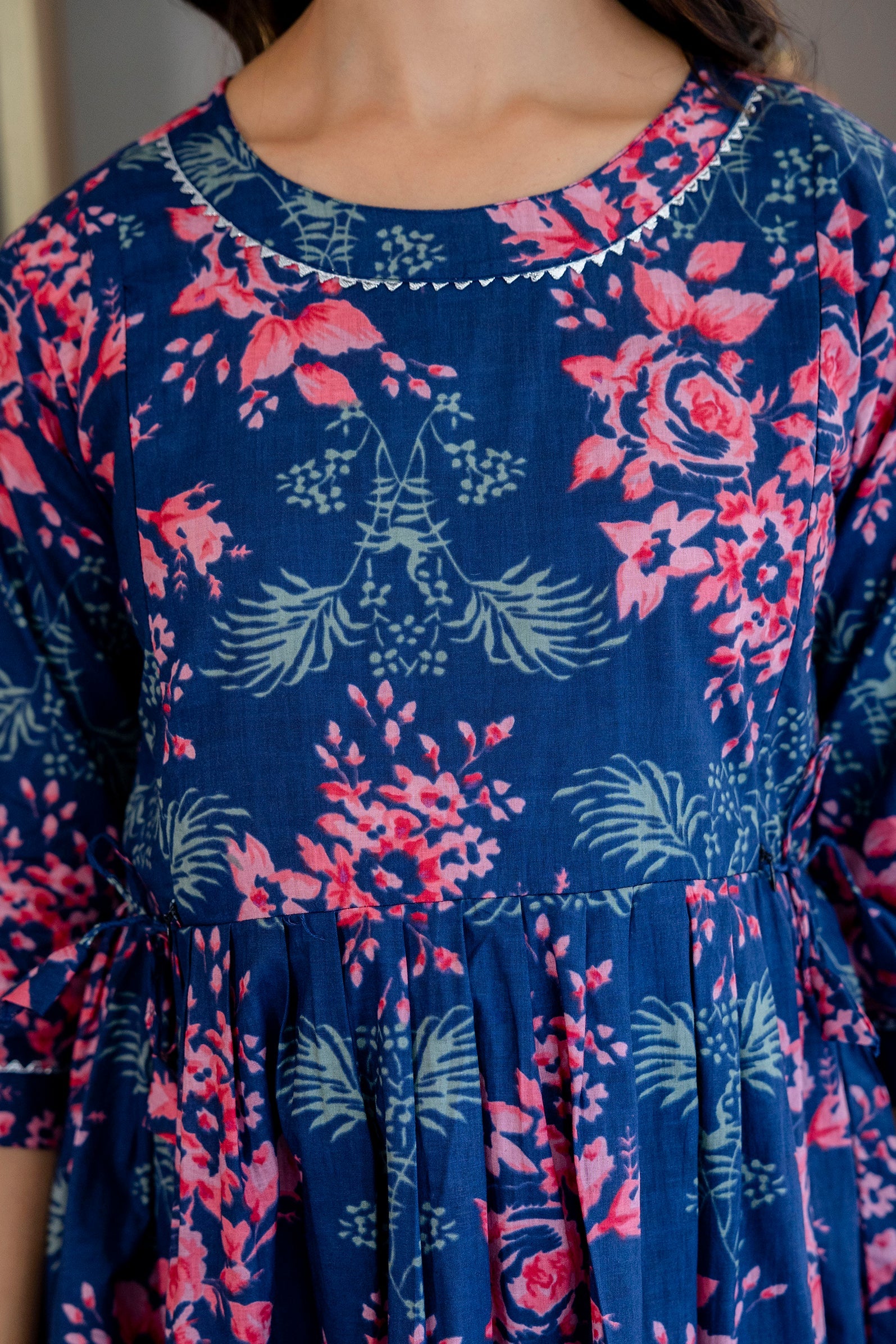 Coral Reef Flared Maternity Gown - Me&My