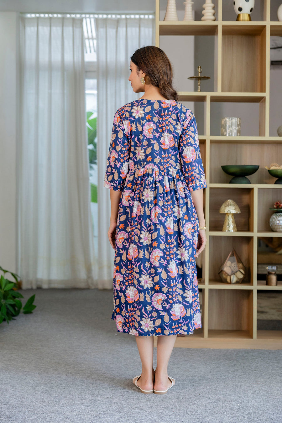 Twilight Botanica Flared Maternity Gown — image 7