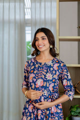 Twilight Botanica Flared Maternity Gown - Me&My