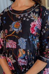 Ebony Garden Flared Maternity Gown - Me&My