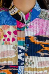 Artisan Patchwork Reversible Kantha Quilted Jacket Vest - Me&My