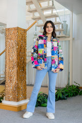 Kaleidoscope Dreams Reversible Kantha Quilted Jacket - Me&My