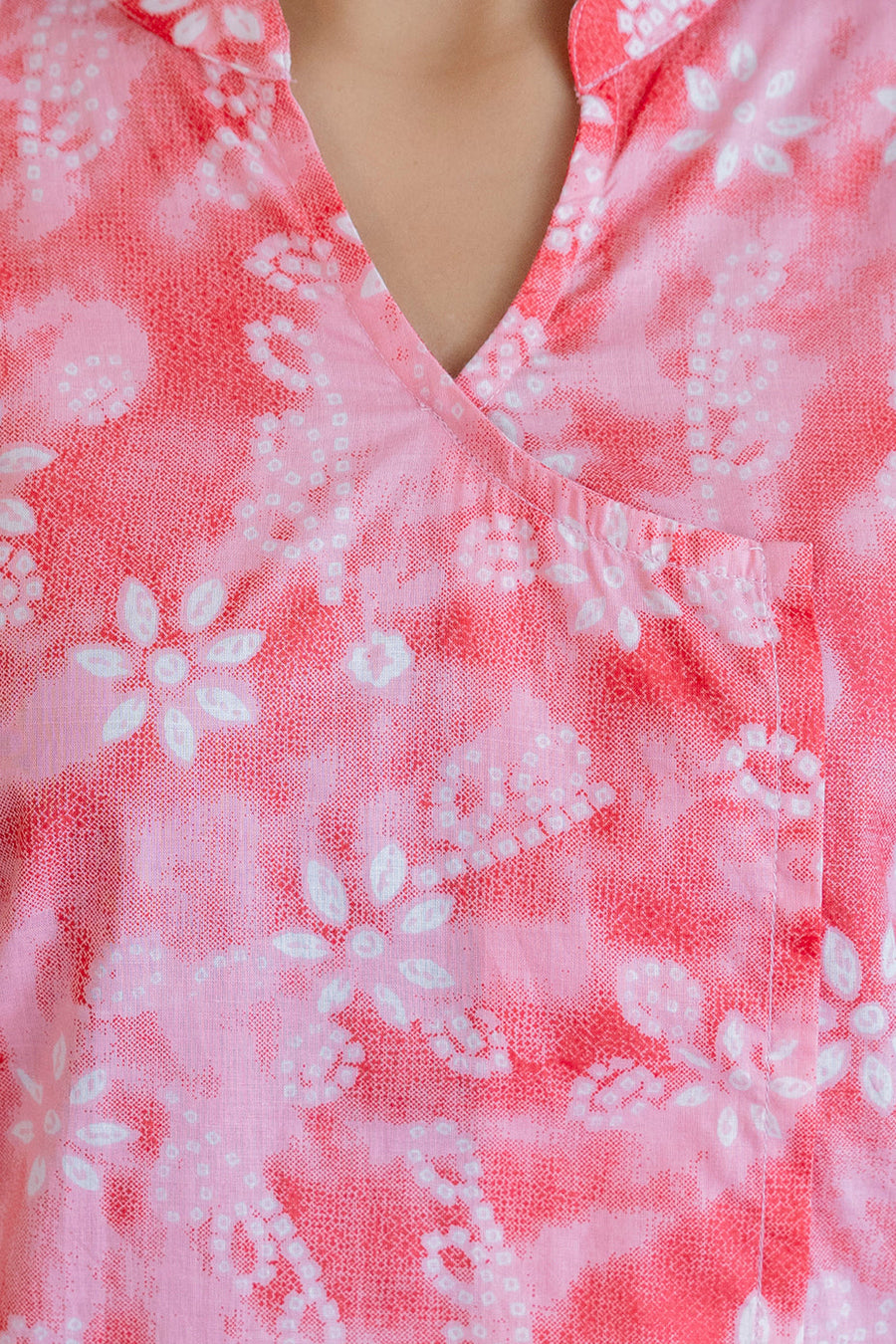 Cherry Blossom Angrakha Cotton Co-ord Set — image 7