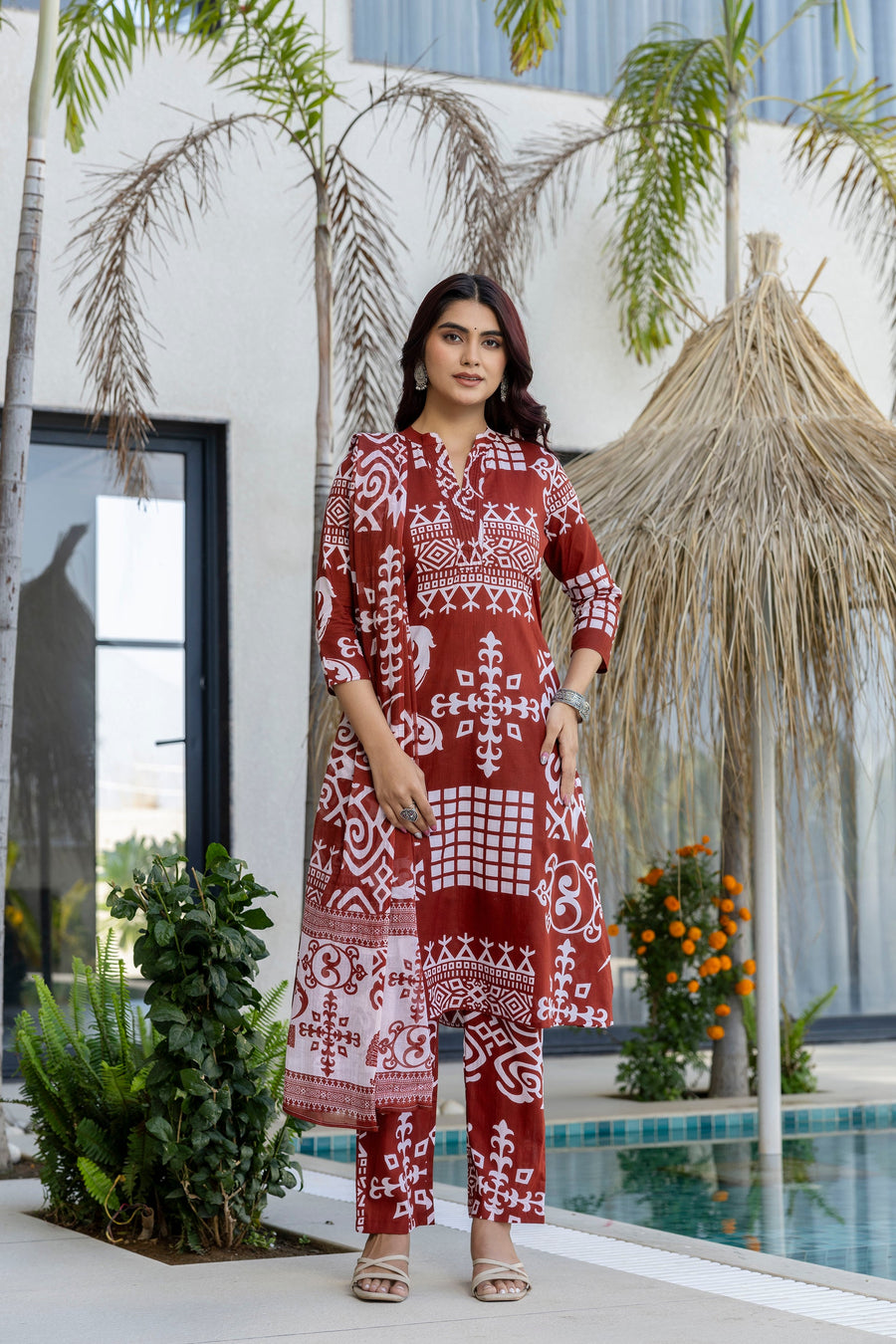 Terra Heritage Cotton Dupatta Set — image 5