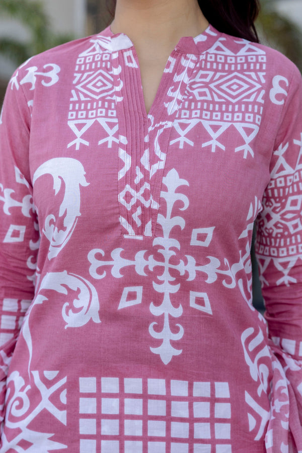Fuchsia Canvas Cotton Co-ord Set