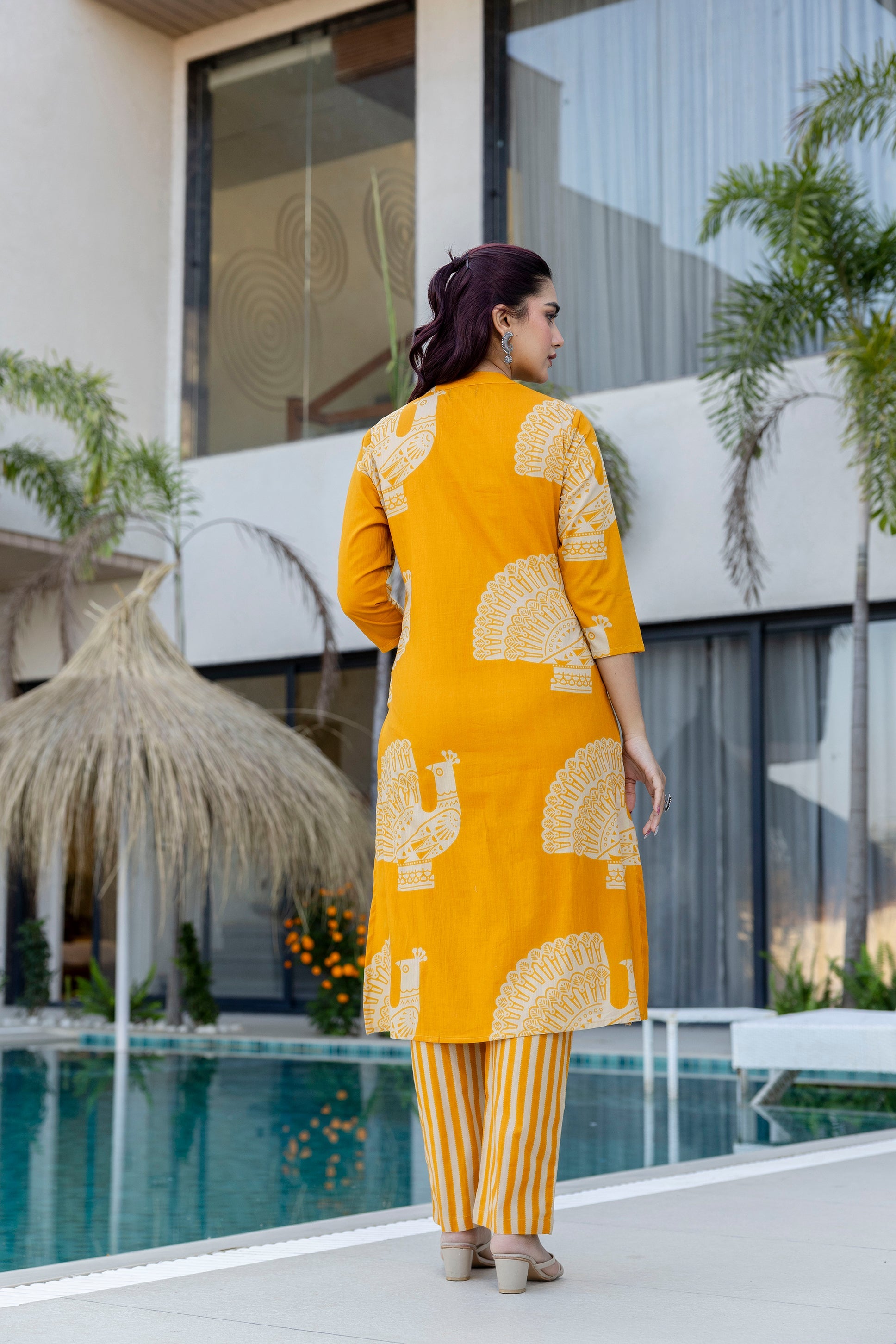 Amber Peacock Canvas Cotton Co-ord Set - Me&My