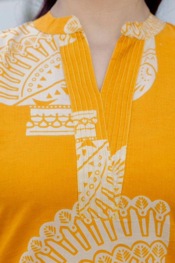 Amber Peacock Canvas Cotton Co-ord Set