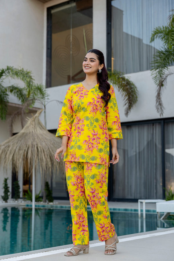 Honey Flora Whisper Cotton Co-ord Set