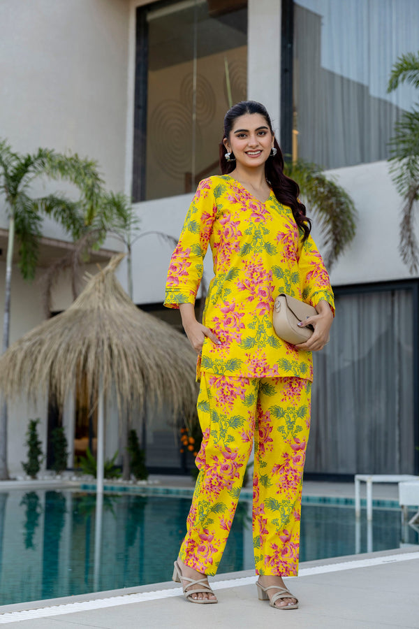 Honey Flora Whisper Cotton Co-ord Set