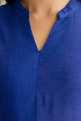 Deepwater Blue Cotton Co-ord Set - Me&My