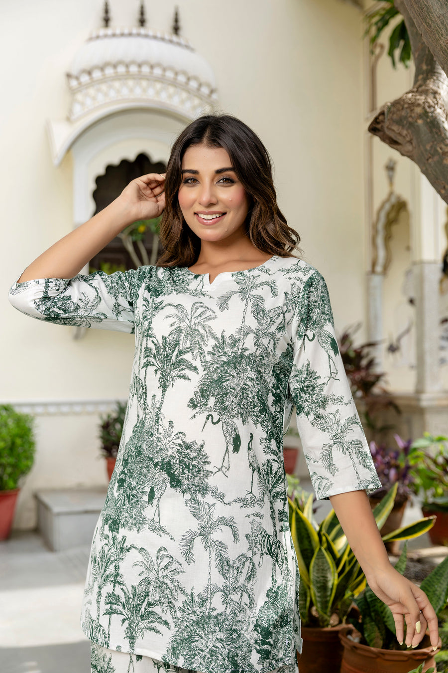 Ivory Garden Cotton Co-ord Set — image 2