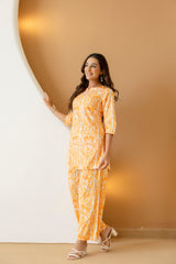 Citrus Grove Orange Botanical Cotton Co-ord Set - Me&My