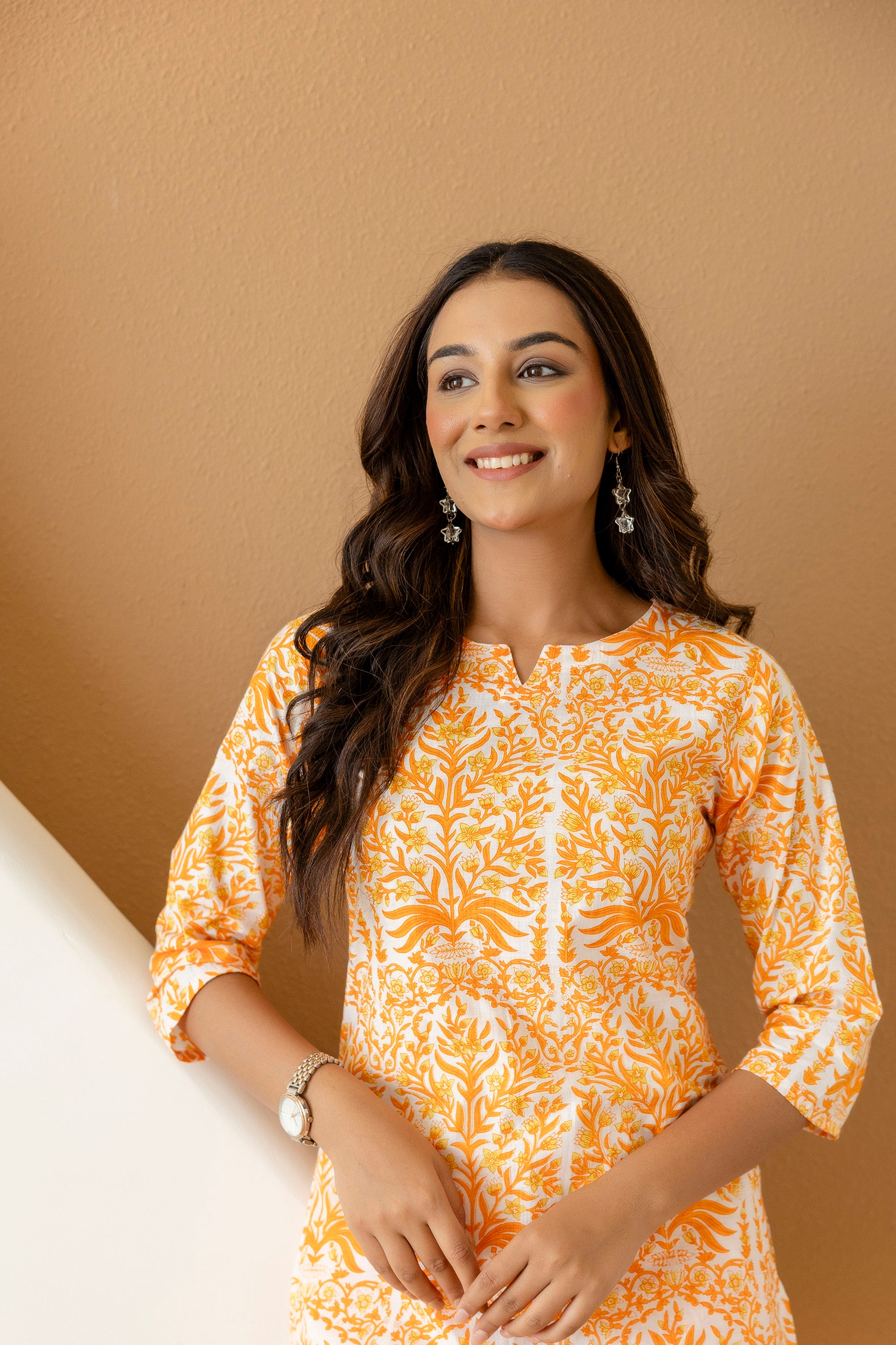 Citrus Grove Orange Botanical Cotton Co-ord Set