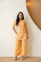 Citrus Grove Orange Botanical Cotton Co-ord Set - Me&My