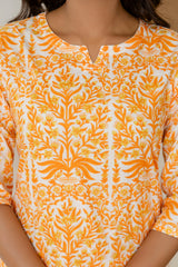 Citrus Grove Orange Botanical Cotton Co-ord Set