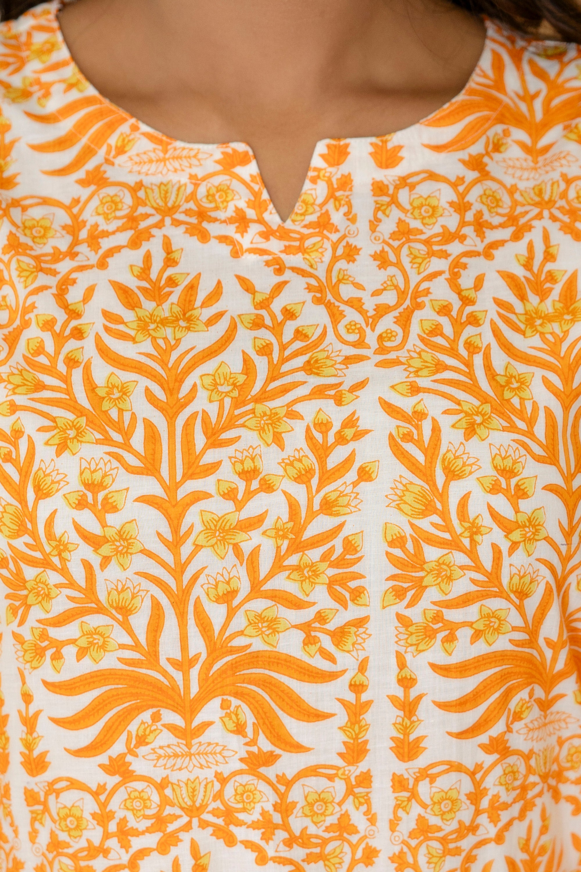 Citrus Grove Orange Botanical Cotton Co-ord Set