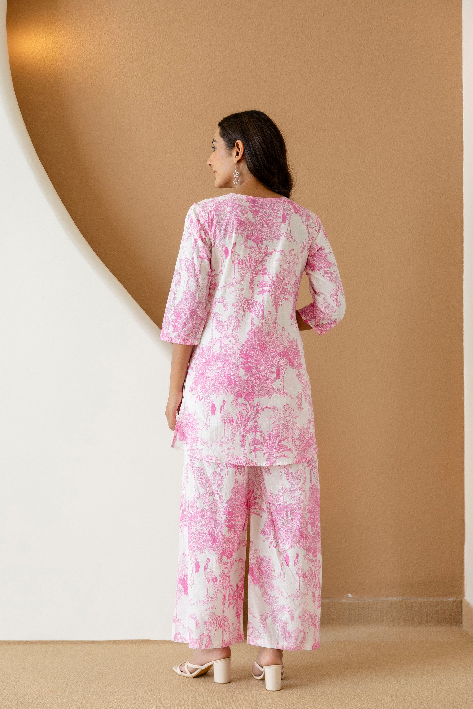 Blush Meadow Pink Cotton Co-ord Set