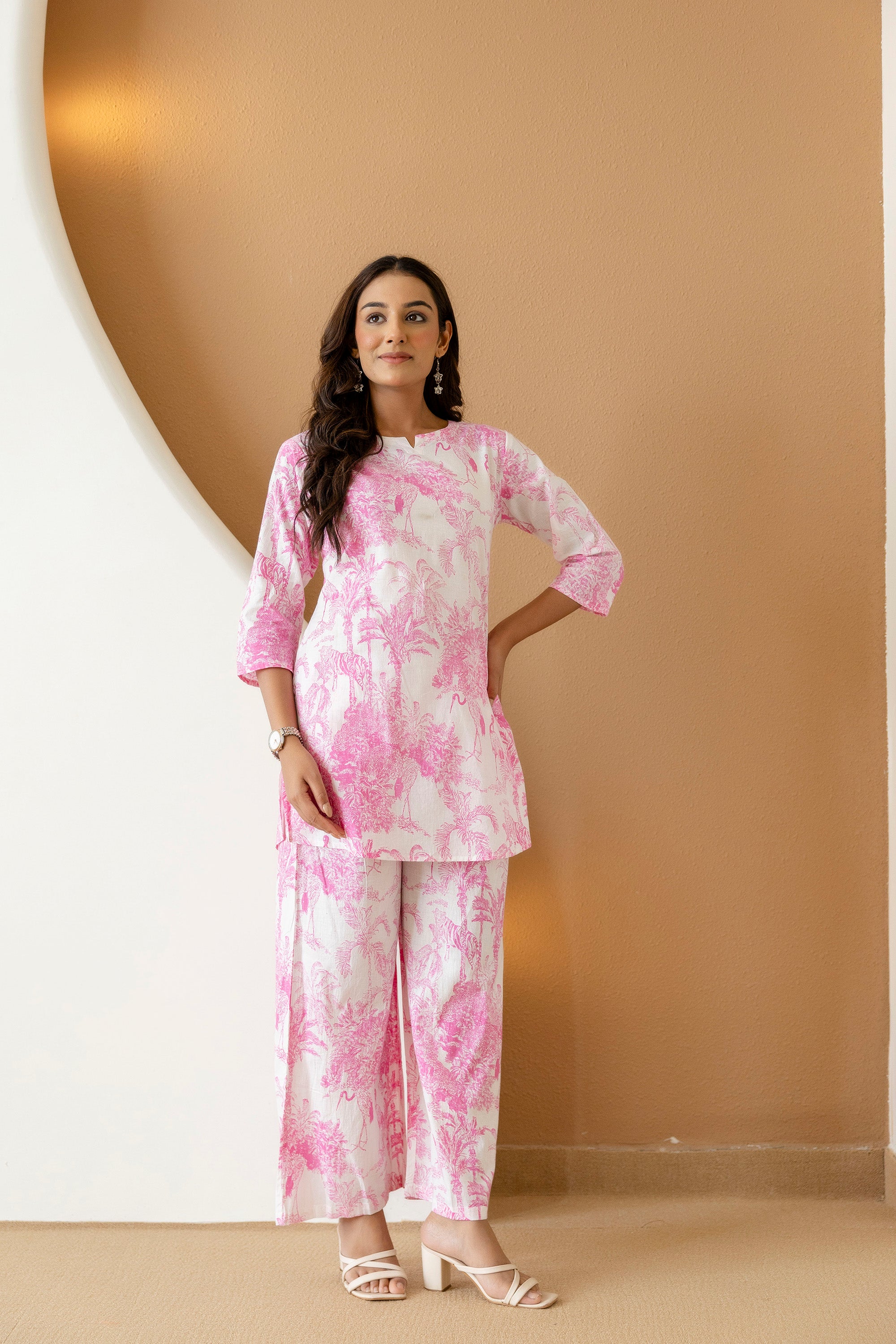 Blush Meadow Pink Cotton Co-ord Set