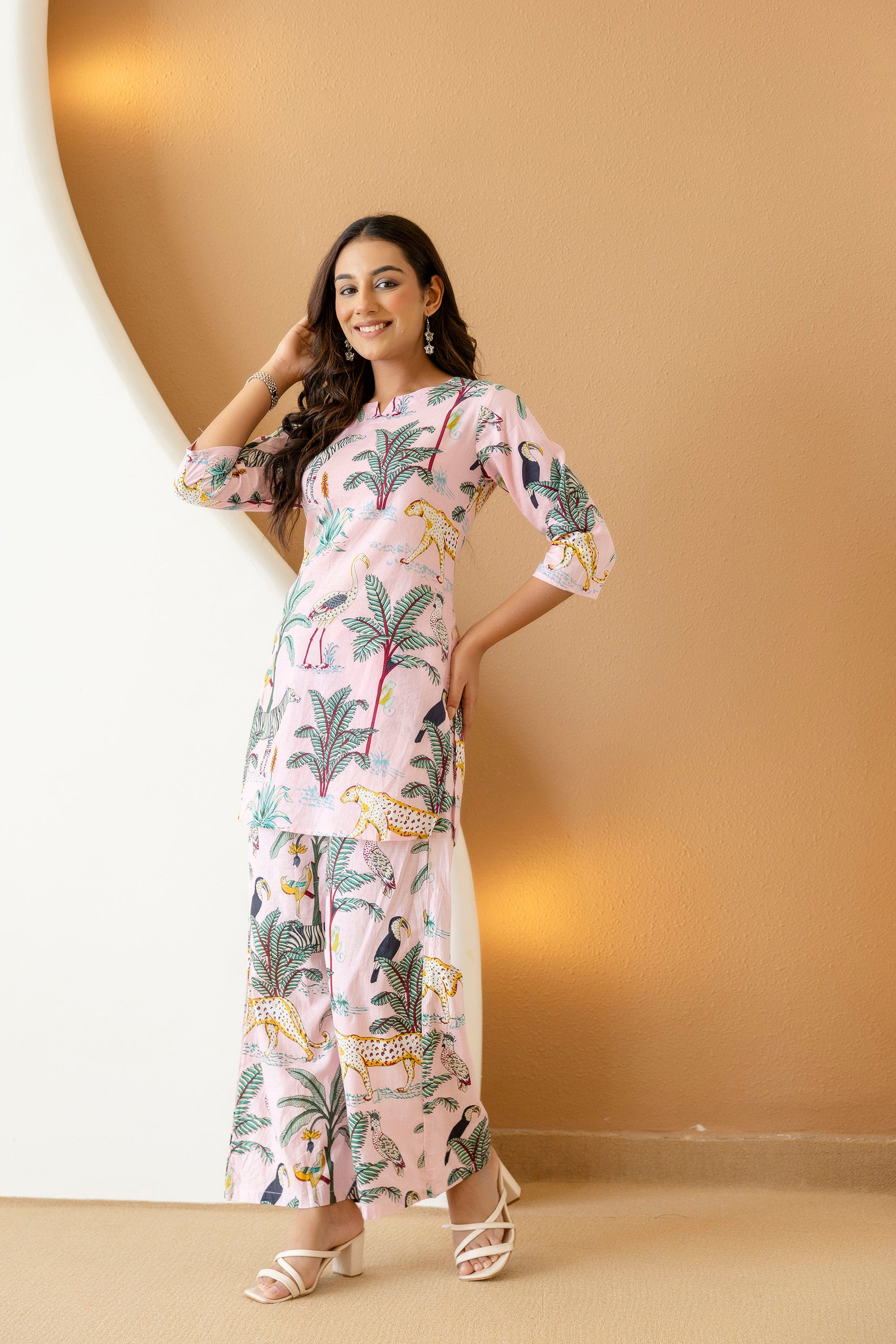 Rosy Reverie Cotton Co-ord Set