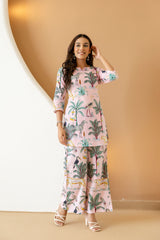 Rosy Reverie Cotton Co-ord Set - Me&My