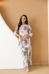 Rosy Reverie Cotton Co-ord Set - Me&My