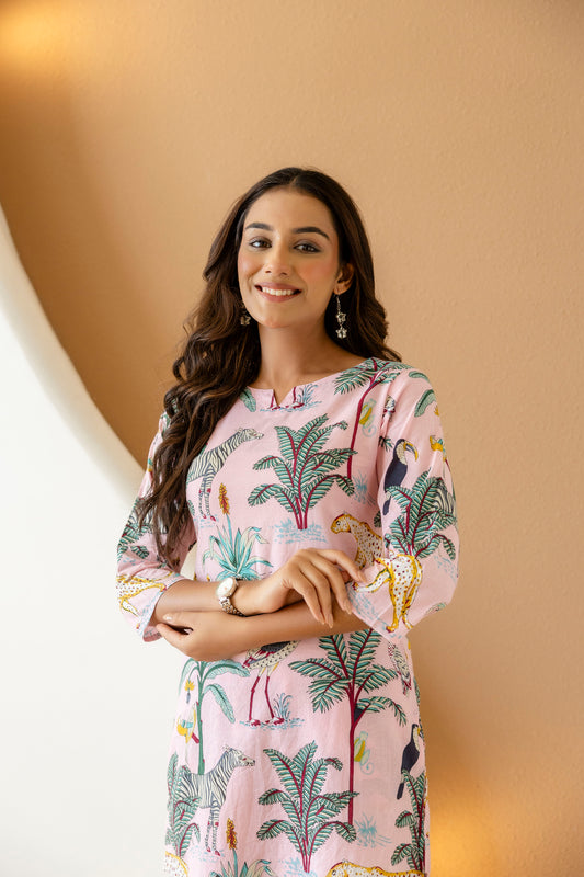 Rosy Reverie Cotton Co-ord Set - Me&My