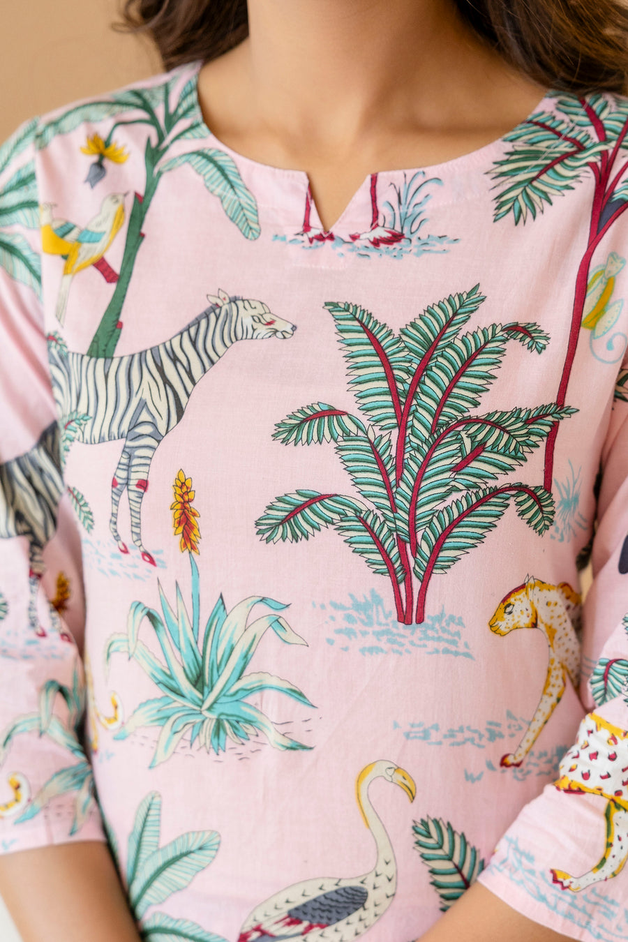 Rosy Reverie Cotton Co-ord Set — image 3