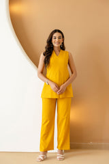 Saffronglow Mustard Cotton Co-ord Set - Me&My