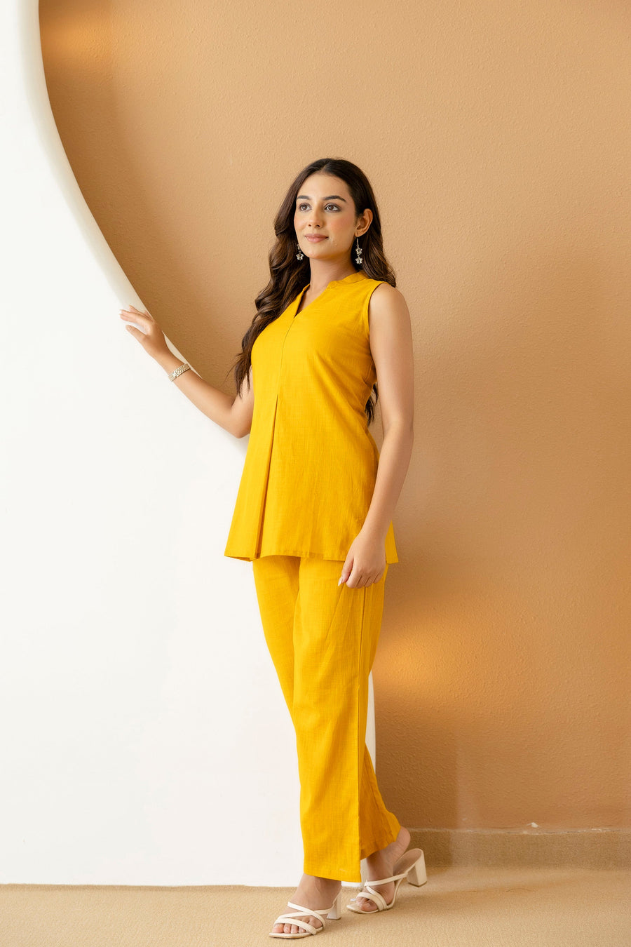 Saffronglow Mustard Cotton Co-ord Set — image 10