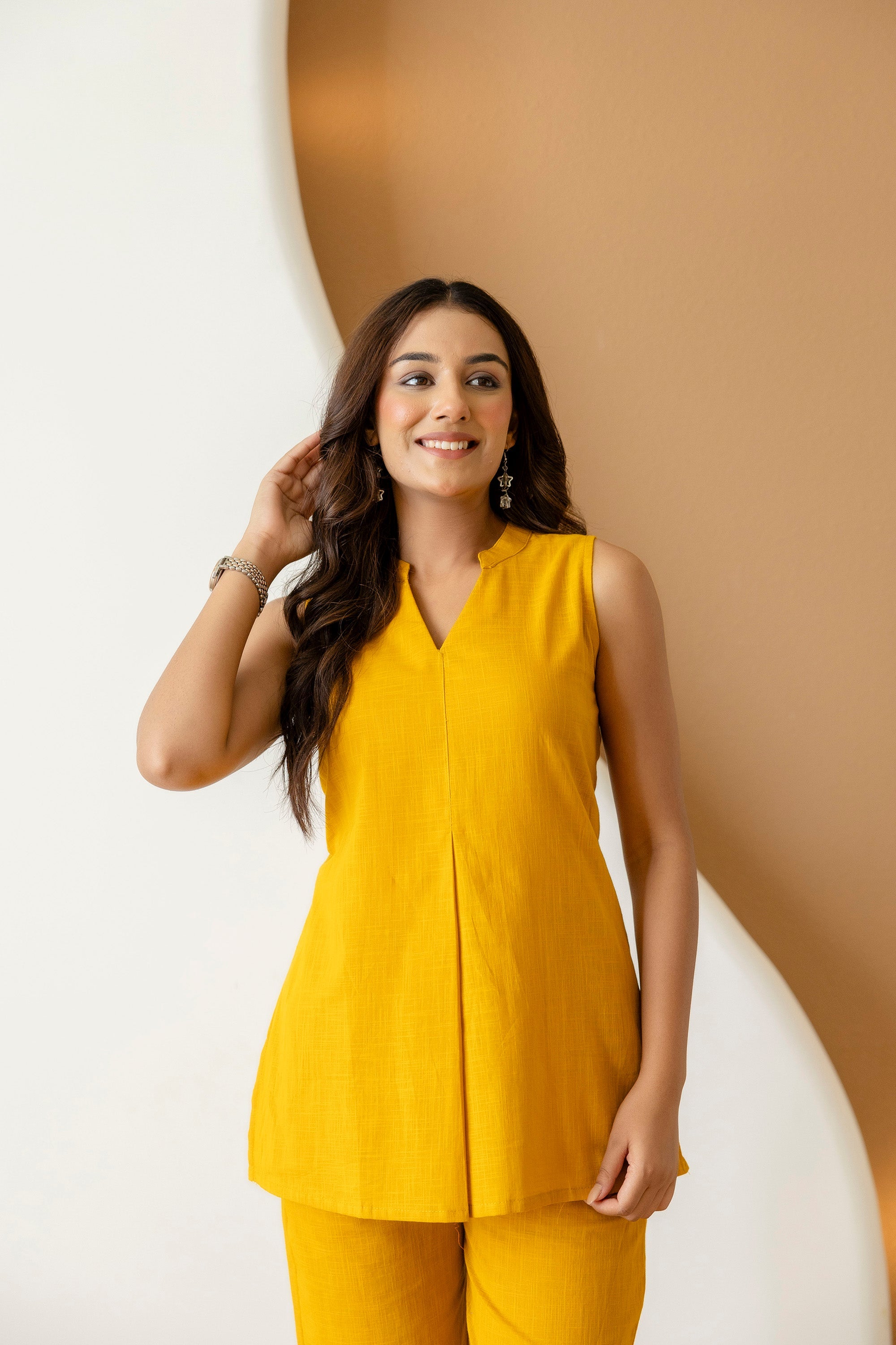 Saffronglow Mustard Cotton Co-ord Set from Me&My