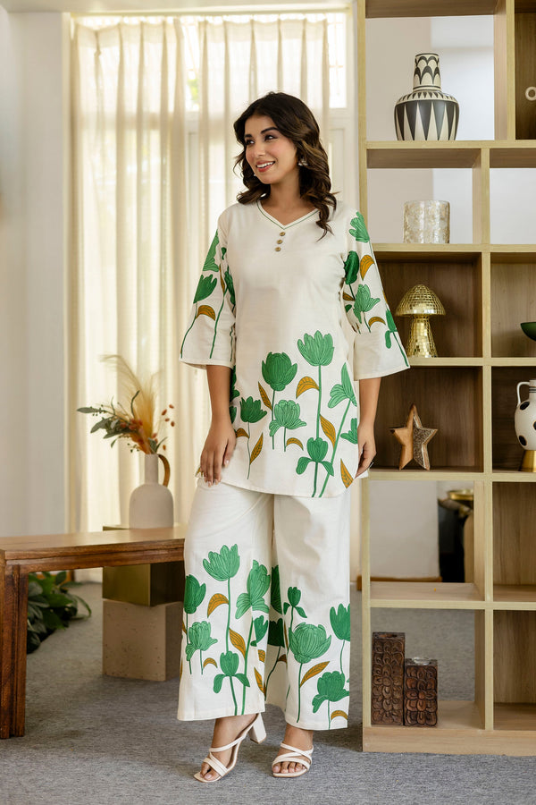 Mistflora Cotton Flex Co-ord Set