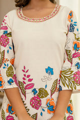 Whisperleaf Off-White Botanical Co-ord Set from Me&My