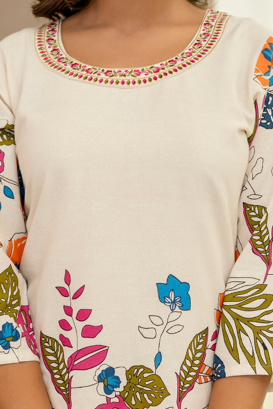 Whisperleaf Off-White Botanical Co-ord Set — image 10