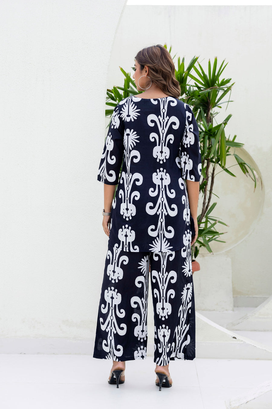 Baroque Elegance Cotton Co-ord Set — image 2