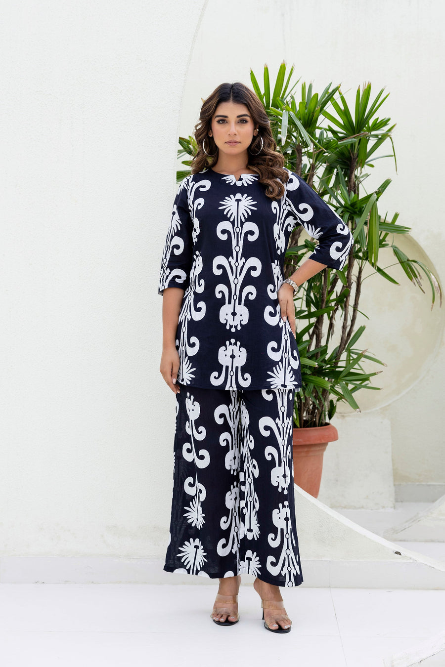 Baroque Elegance Cotton Co-ord Set — image 7