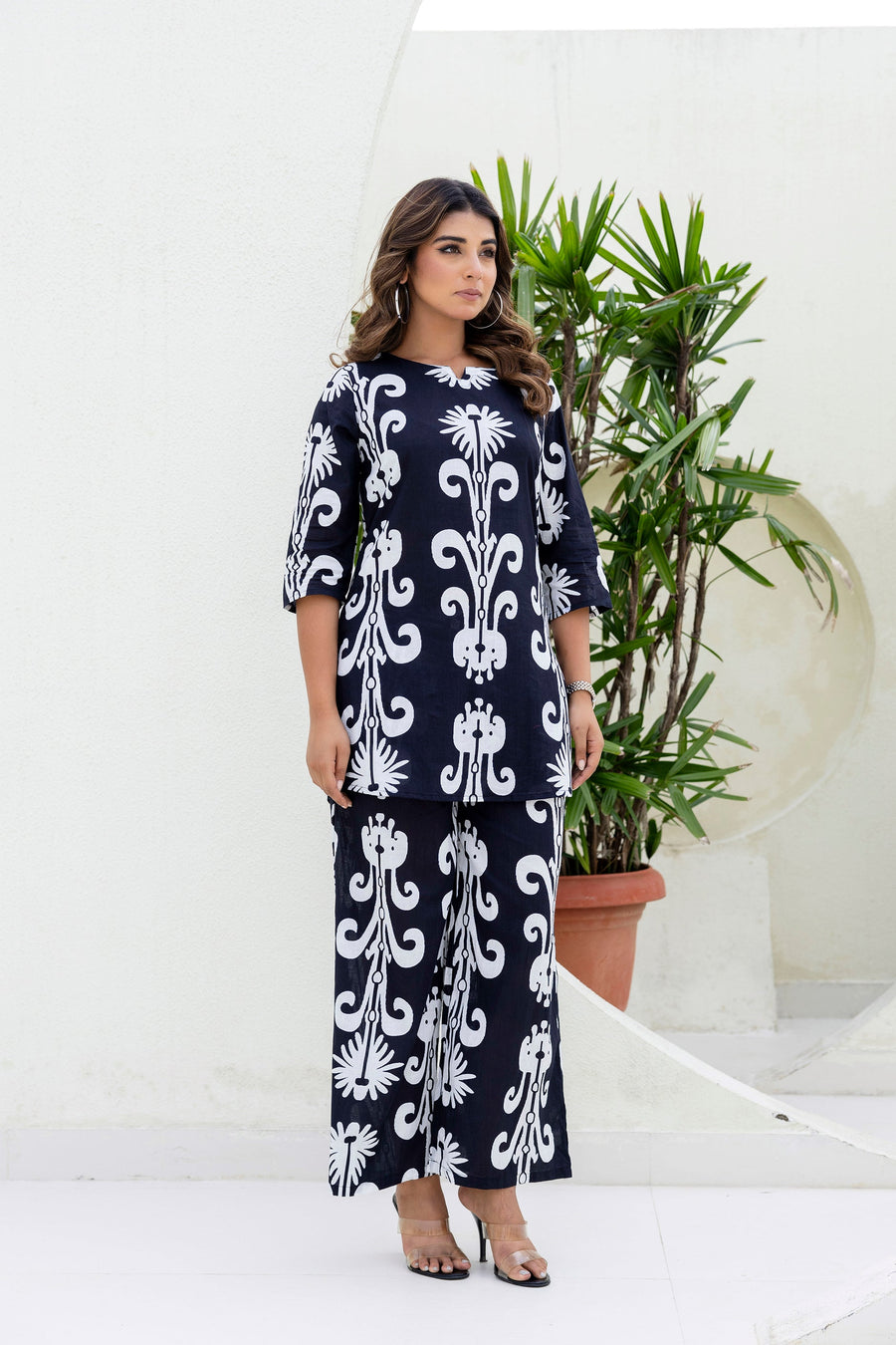 Baroque Elegance Cotton Co-ord Set — image 5