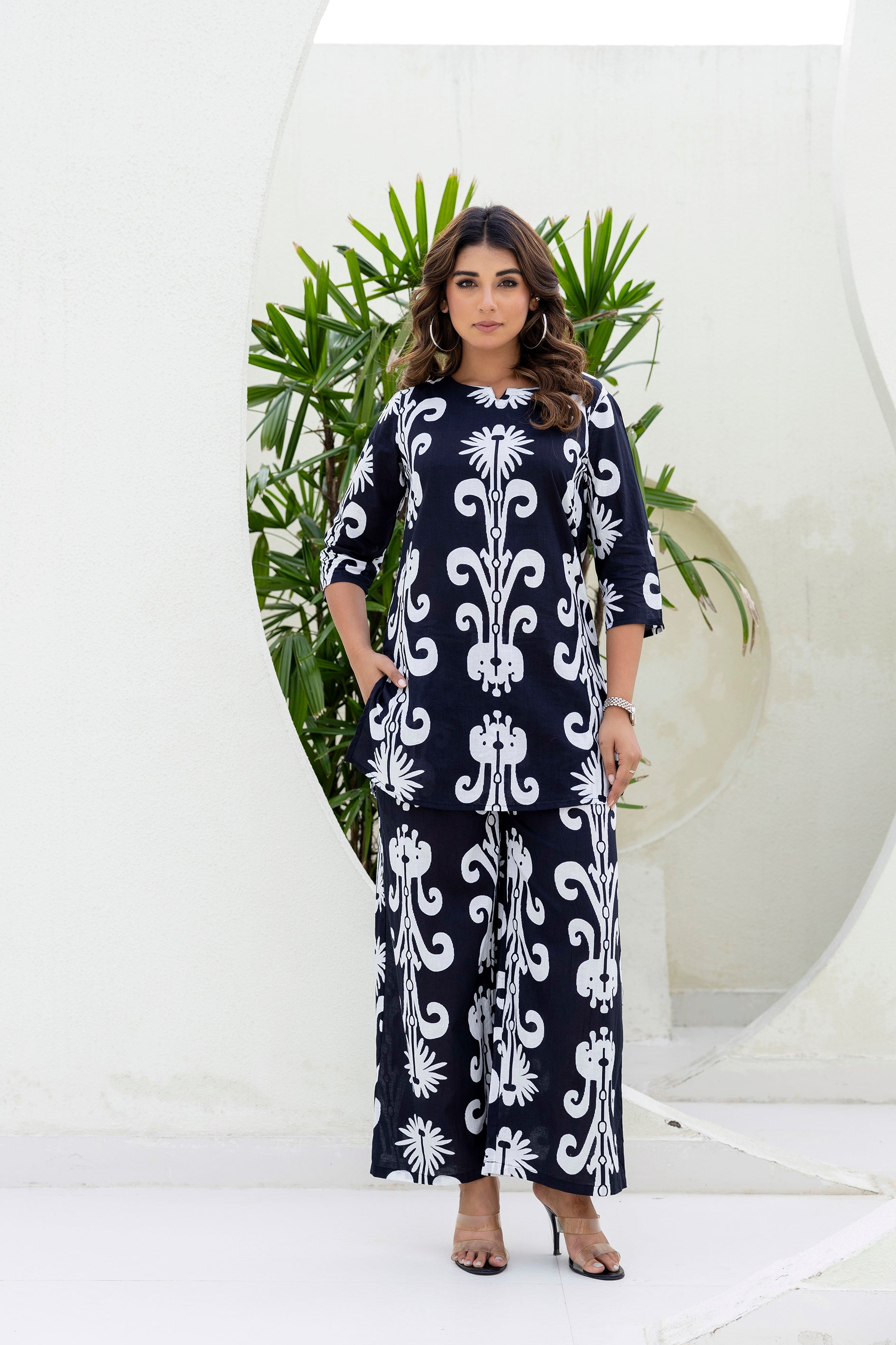 Baroque Elegance Cotton Co-ord Set - Me&My