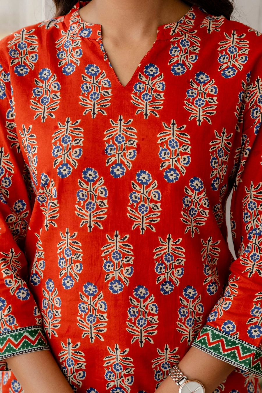 Roselure Printed Cotton Top — image 8