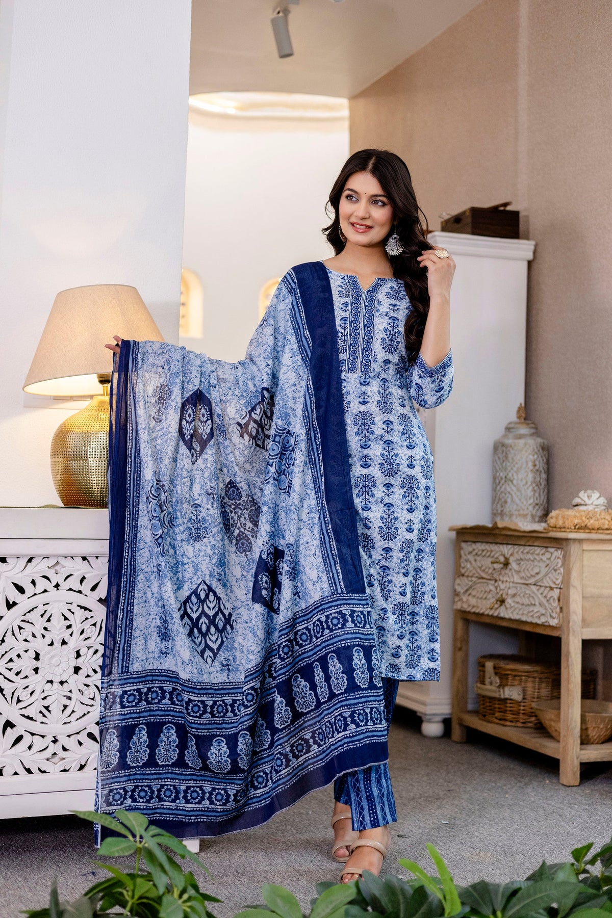 Skytrace Cotton Dupatta Set - Me&My