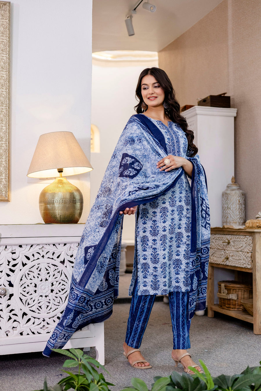 Skytrace Cotton Dupatta Set — image 4