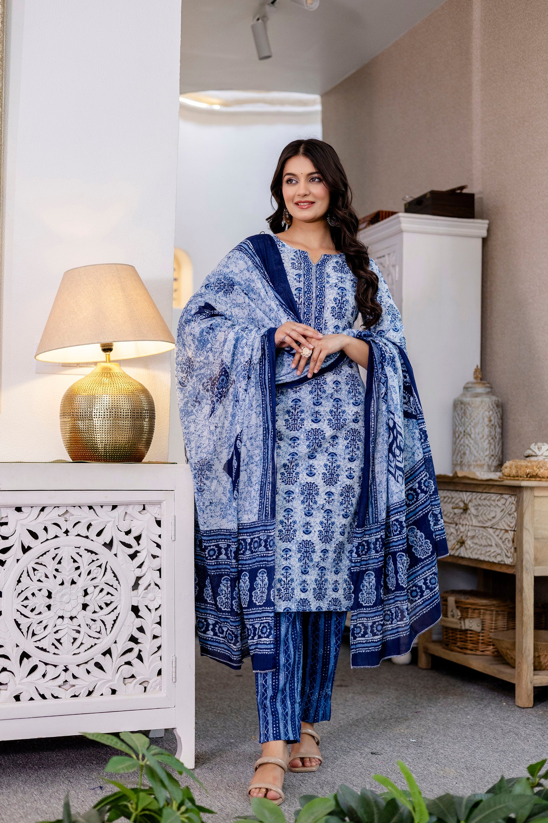 Skytrace Cotton Dupatta Set - Me&My