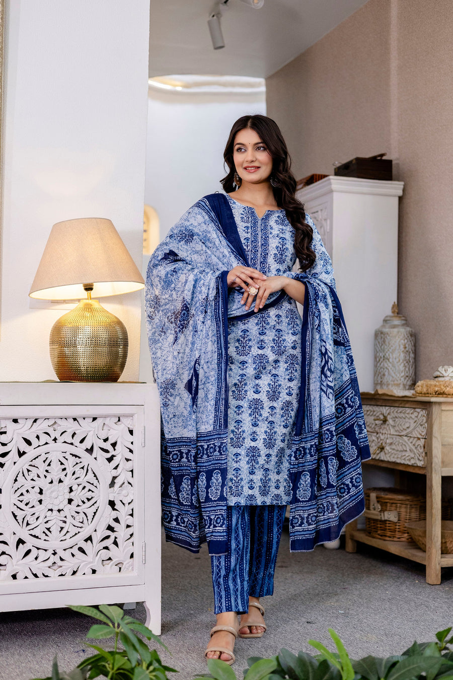 Skytrace Cotton Dupatta Set — image 8