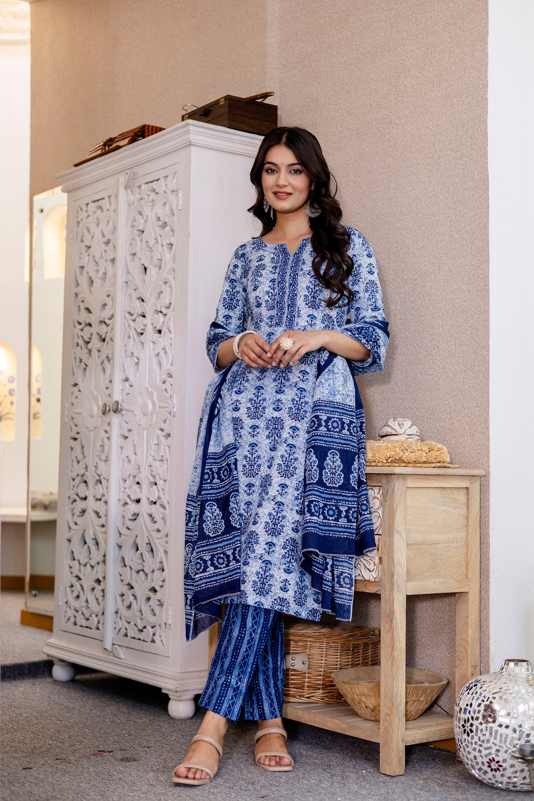 Skytrace Cotton Dupatta Set - Me&My