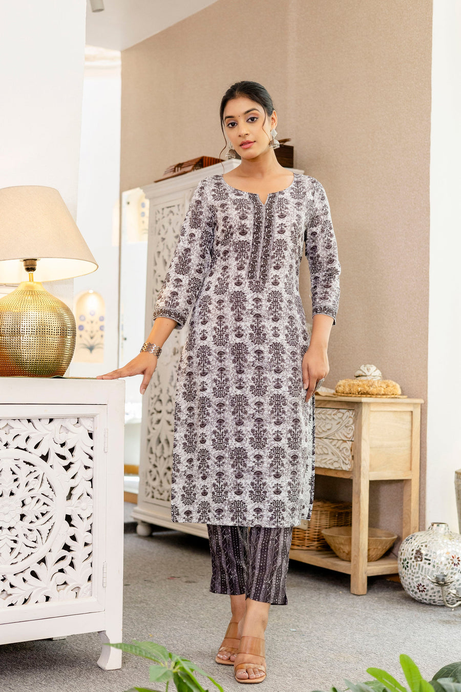 Shadowwhirl Cotton Dupatta Set — image 7