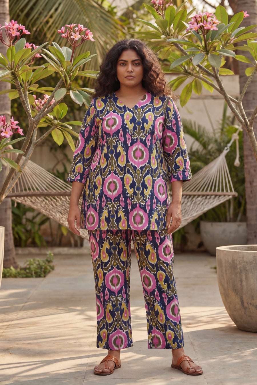 Cosmic Circles Navy Cotton Co-ord Set — image 5