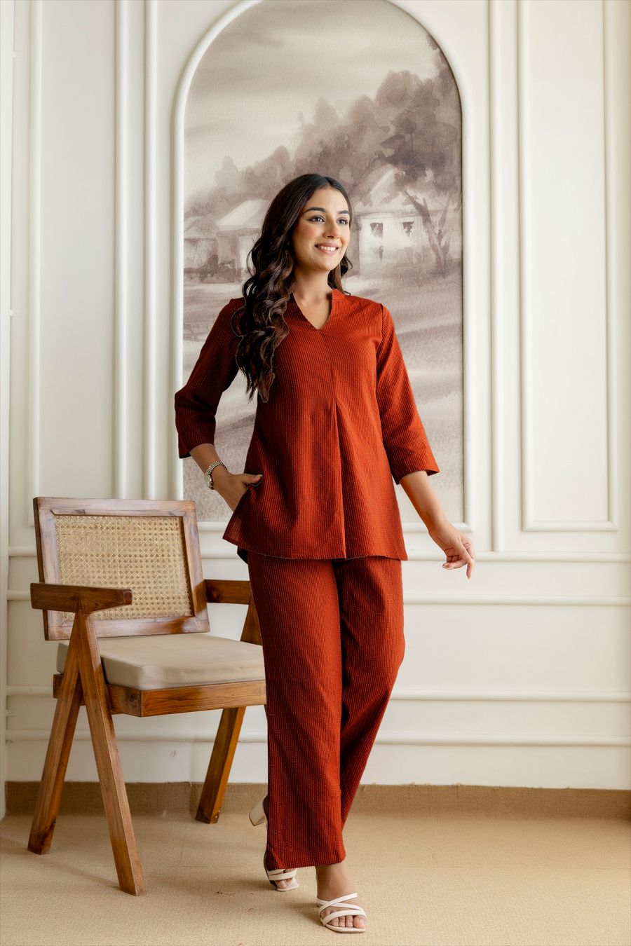 Terracrest Rust Cotton Co-ord Set — image 6