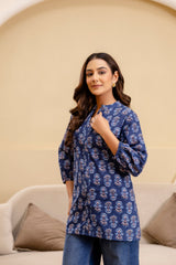 Nocturne Charm Cotton Printed Top - Me&My