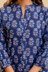 Nocturne Charm Cotton Printed Top Me & My 