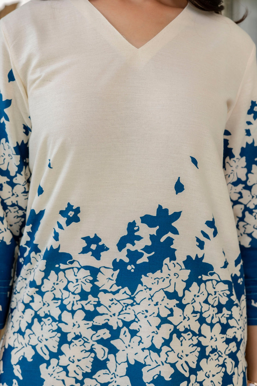 Opal Haze Off-White Cotton Flex Co-ord Set — image 3