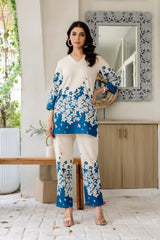 Opal Haze Off-White Cotton flex Co-ord Set Me & My